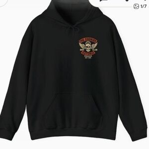 Black Graphic Hoodie